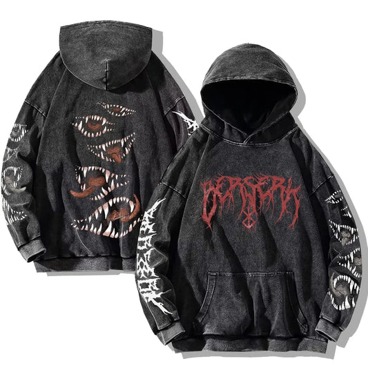 Vintage berserk oversized hoodie